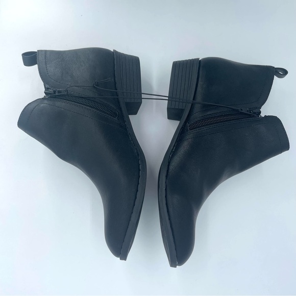 American Rag Womens Cadee Almond Toe Ankle Black PU Leather Boots Size 7M - Picture 6 of 14